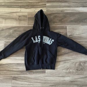 Las Vegas Black zip-up